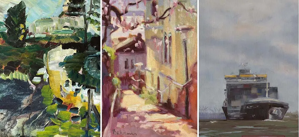 Kunst im Fischerhaus Impressionen von Elbe und Parks